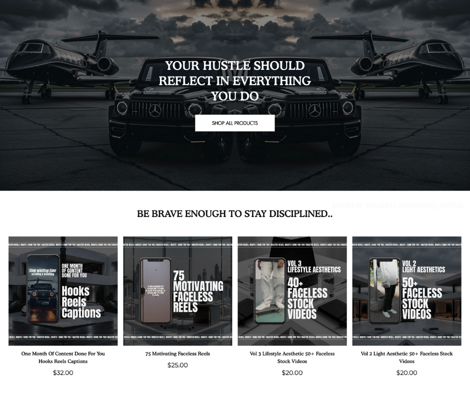 The Kingpin Shopify Theme With MRR + 10 DFY Digital Products