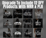 Her Faceless Empire Shopify Theme with MRR & 12 Done for You Digital Products